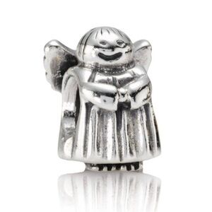 Pandora Retired Sterling Silver Angel of Hope Bead Charm- #790337